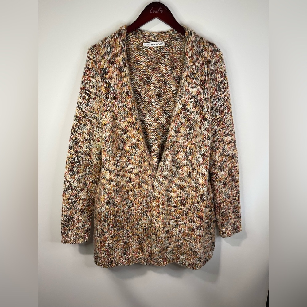 Maurice’s Multicolor open front Knit Women's cardigan.